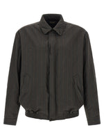 Dark Grey Striped Jacket 1