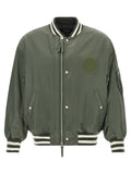 Green Relaxed Bomber Jacket 1