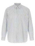 White Relaxed Striped Shirt 1