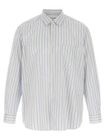 White Relaxed Striped Shirt 1