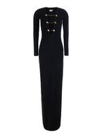 Black V Neck Maxi Dress 1