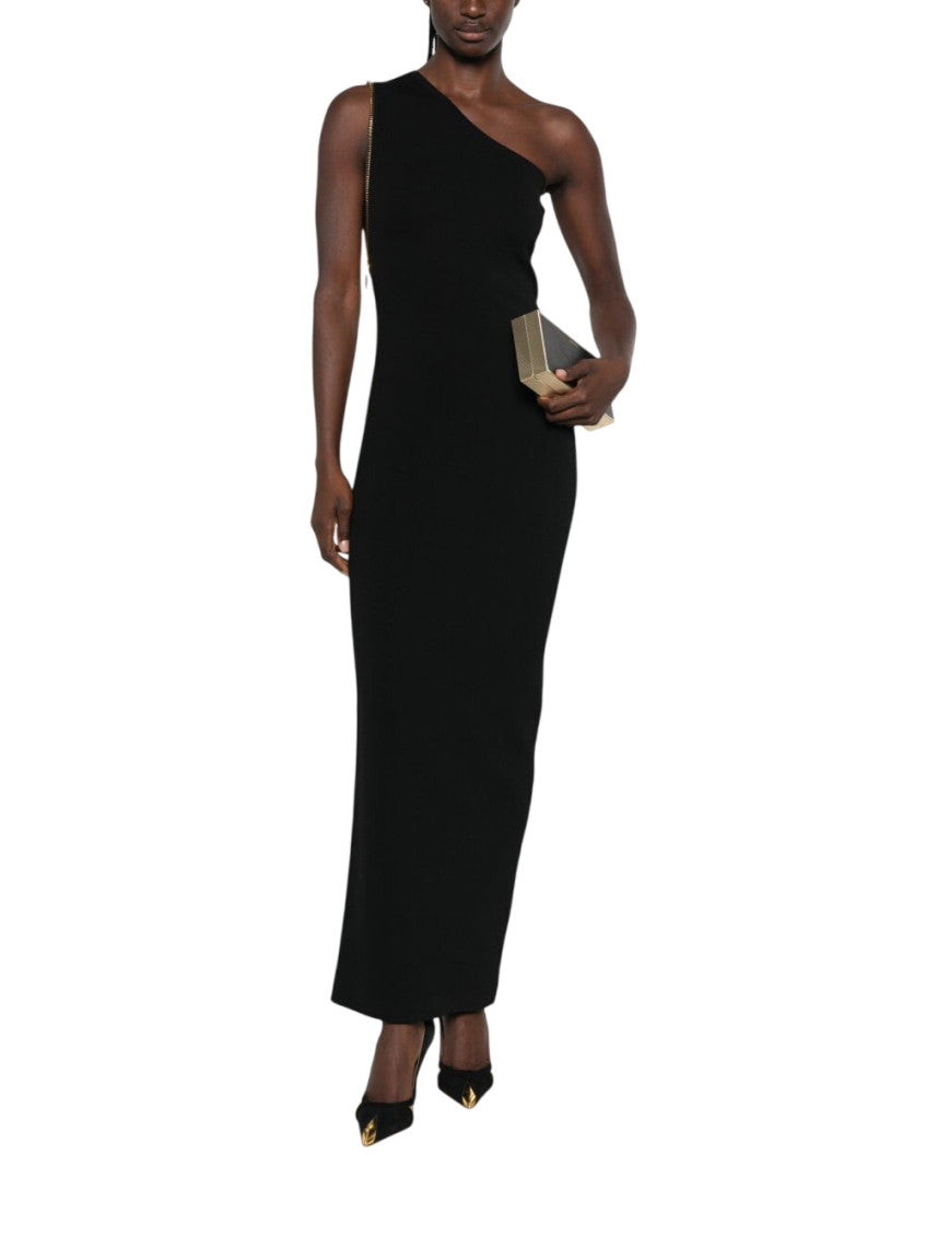 Black One Shoulder Maxi Dress 2