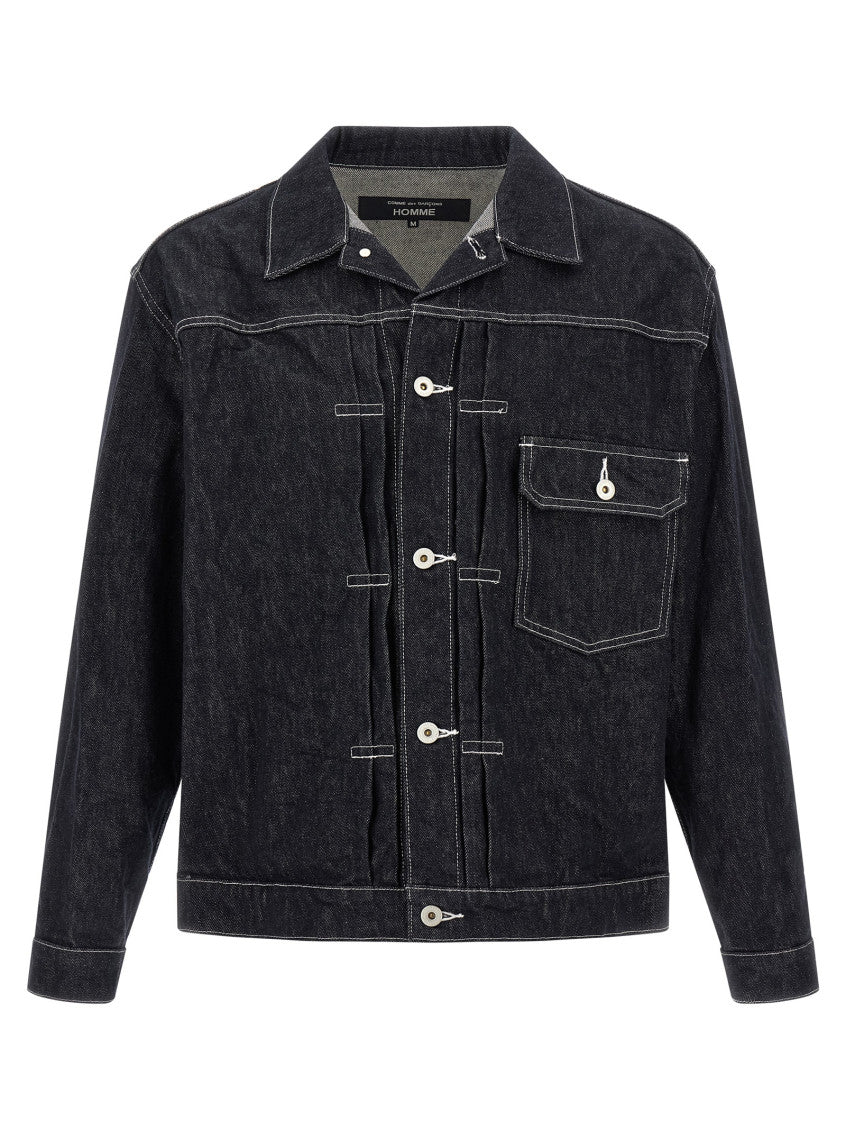 Dark Blue Boxy Jacket 1