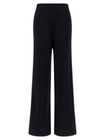 Black Straight Elasticated Pants 1