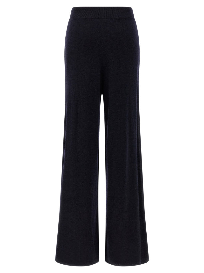 Black Straight Elasticated Pants 2