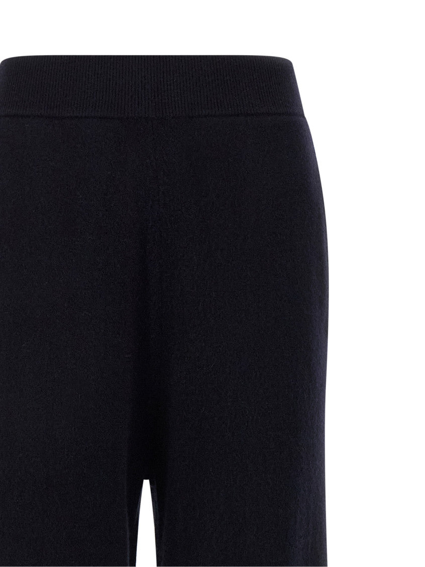 Black Straight Elasticated Pants 3