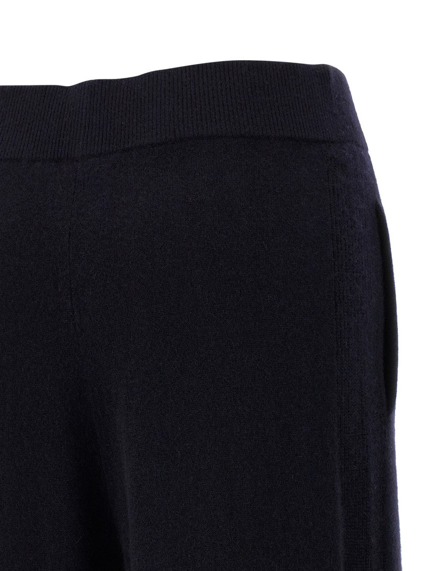 Black Straight Elasticated Pants 4