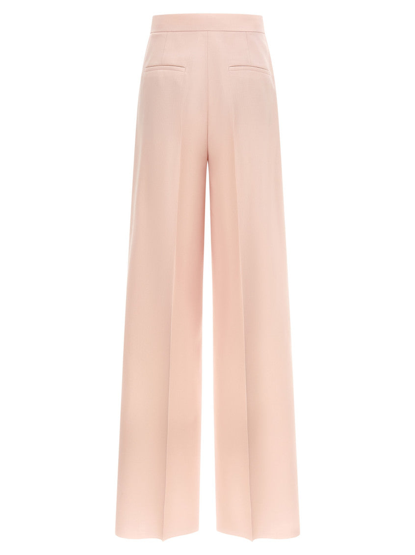 Pink Straight Flat Front Pants 2