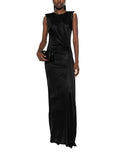 Black Round Neck Maxi Dress 1