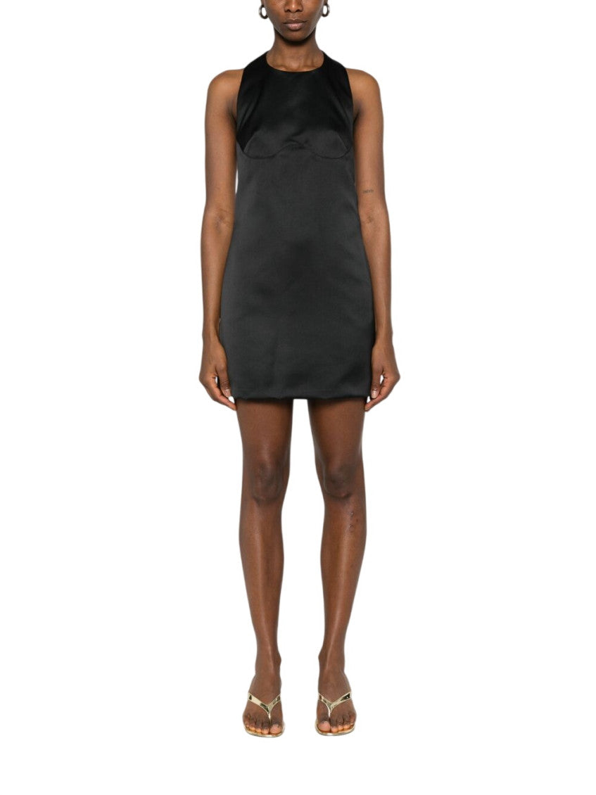 Black Scoop Neck Mini Dress 1