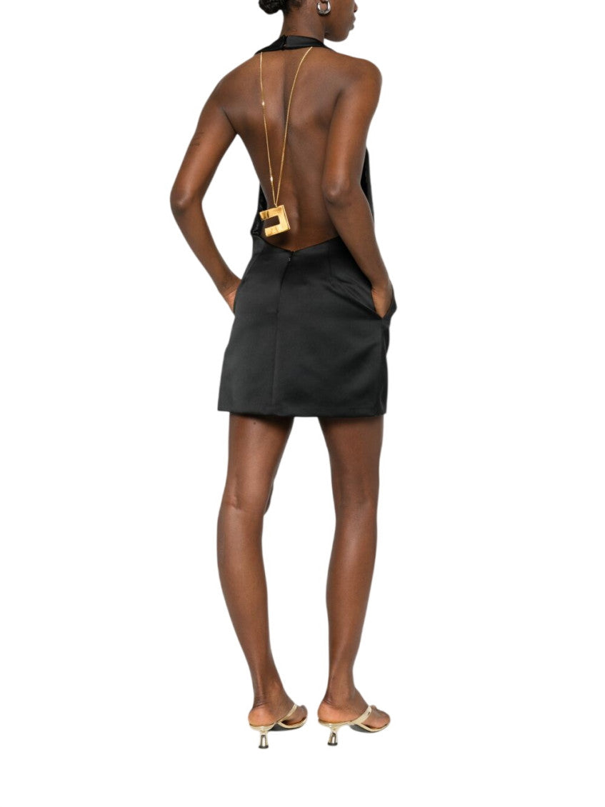Black Scoop Neck Mini Dress 2