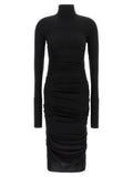 Black Turtle Neck Midi Dress 1