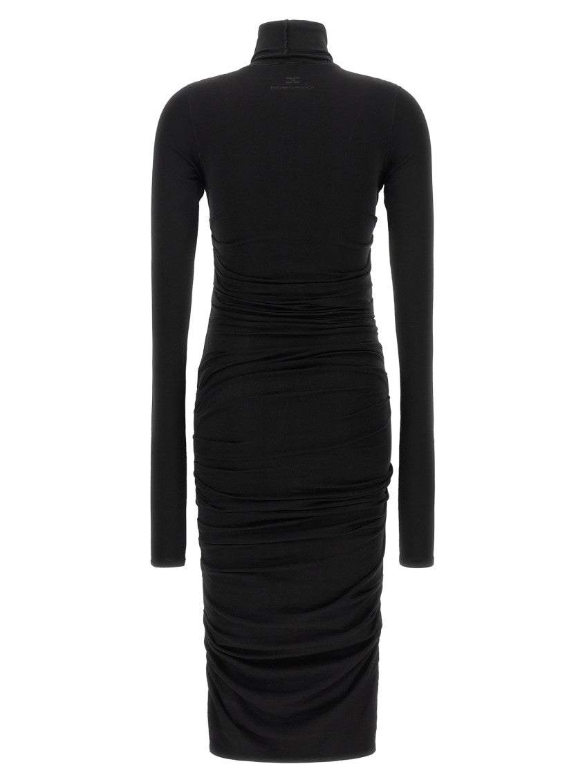 Black Turtle Neck Midi Dress 2
