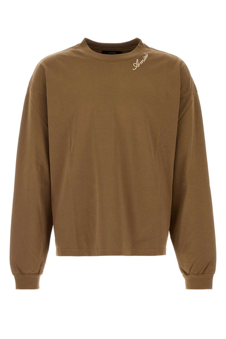 Brown Crew Neck T-Shirt 1