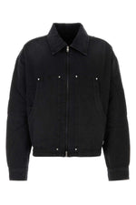 Black Shirt Collar Jacket 1