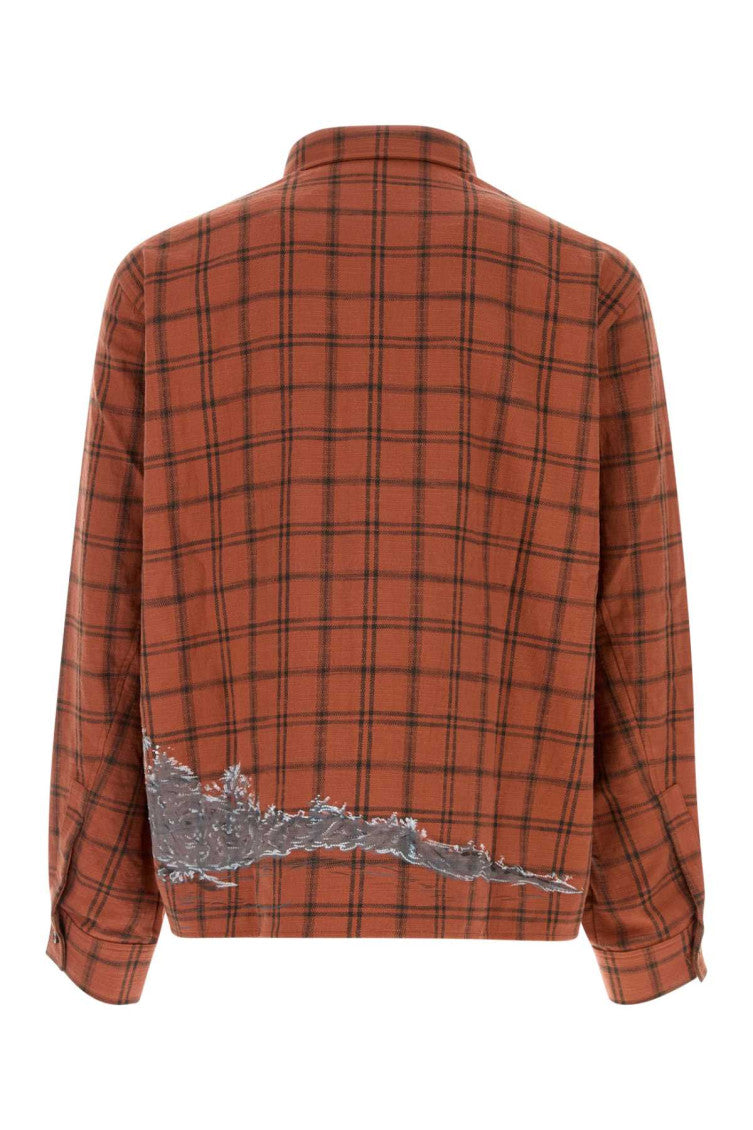 Red Regular Check Shirt 2