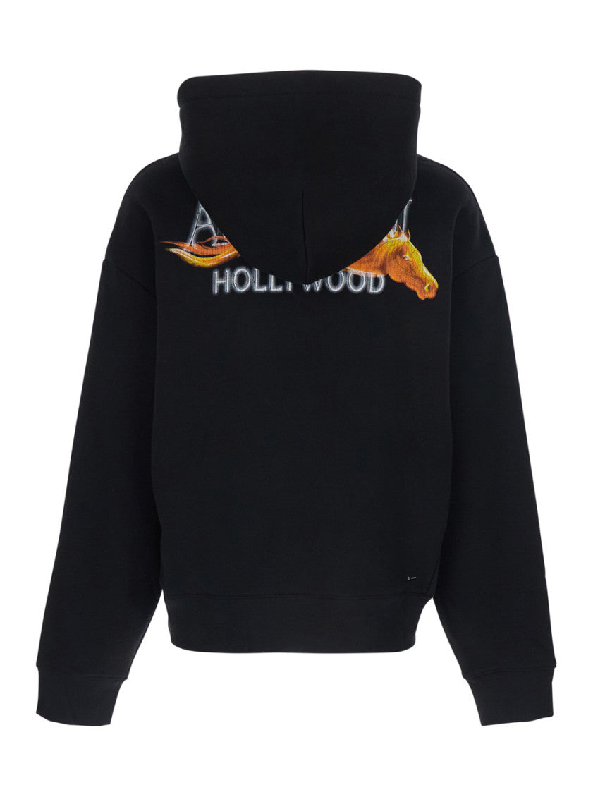 Black Graphic Logo Hoodie 2