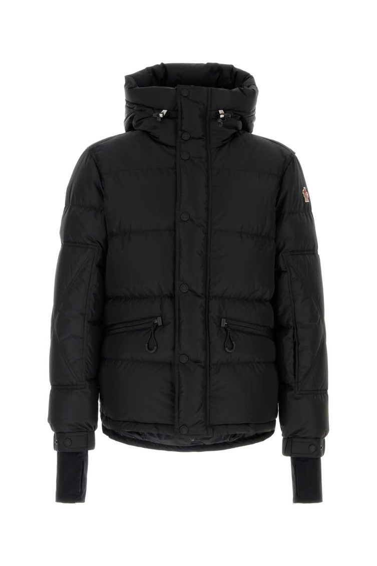 Black Quilted Hood Jacket 1
