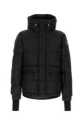 Black Quilted Hood Jacket 1