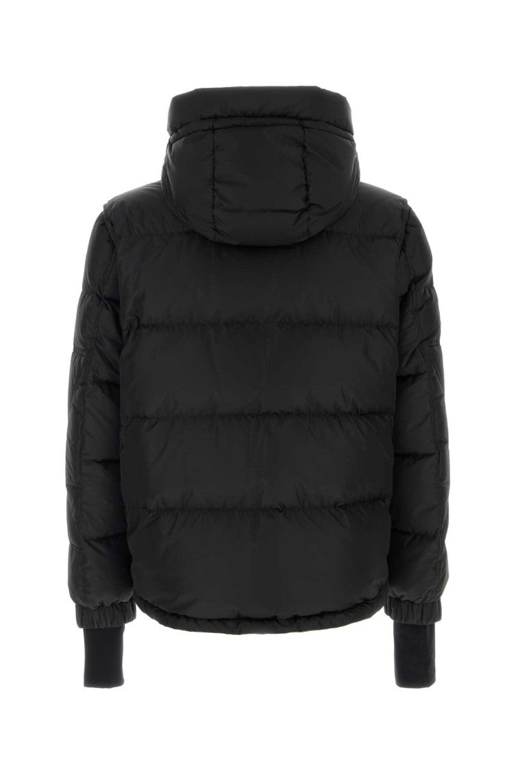 Black Quilted Hood Jacket 2