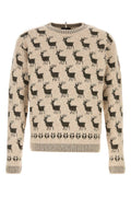 Light Beige Jacquard Sweater 1
