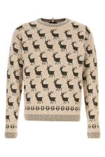 Light Beige Jacquard Sweater 1
