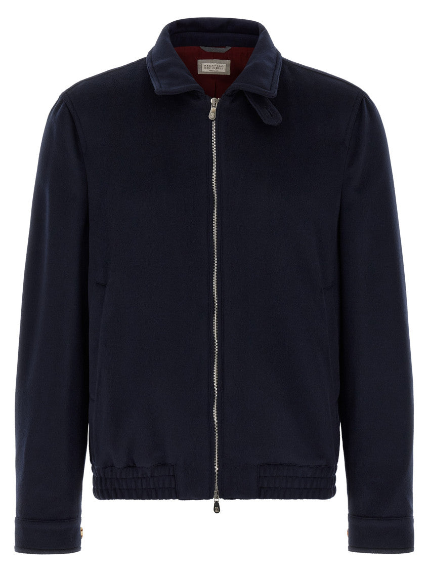 Navy Blue Bomber Jacket 1