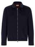 Navy Blue Bomber Jacket 1