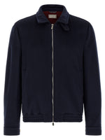 Navy Blue Bomber Jacket 1