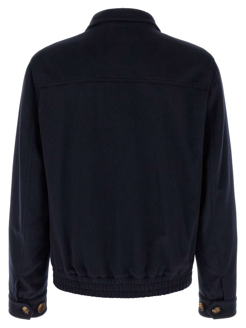 Navy Blue Bomber Jacket 2