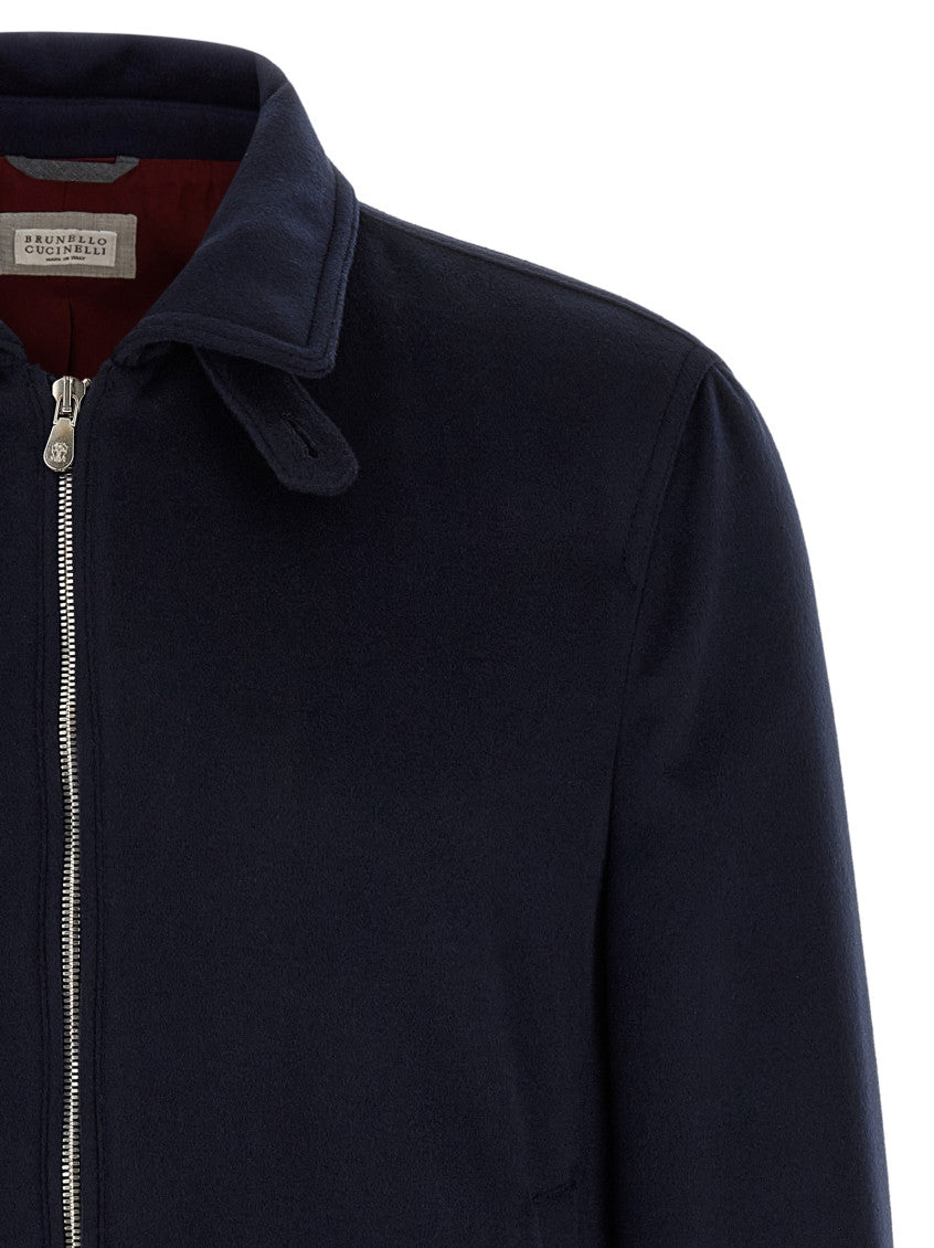 Navy Blue Bomber Jacket 3