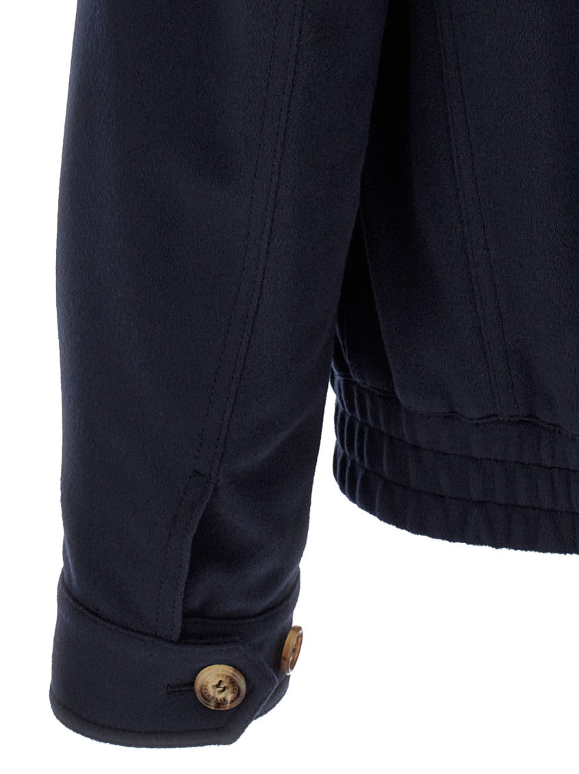 Navy Blue Bomber Jacket 4