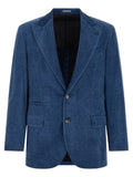 Blue Peaked Lapel Blazer 1