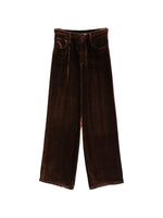 Red Flared Flat Front Pants 1