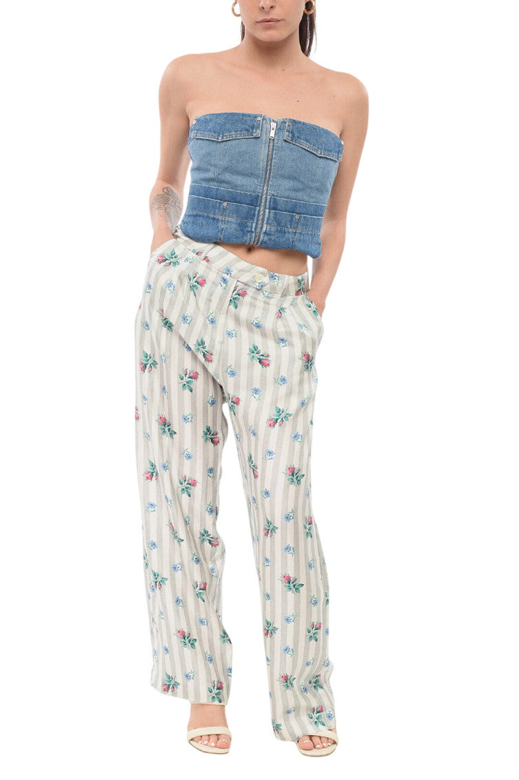 Multicolor Loose Drawstring Pants 4