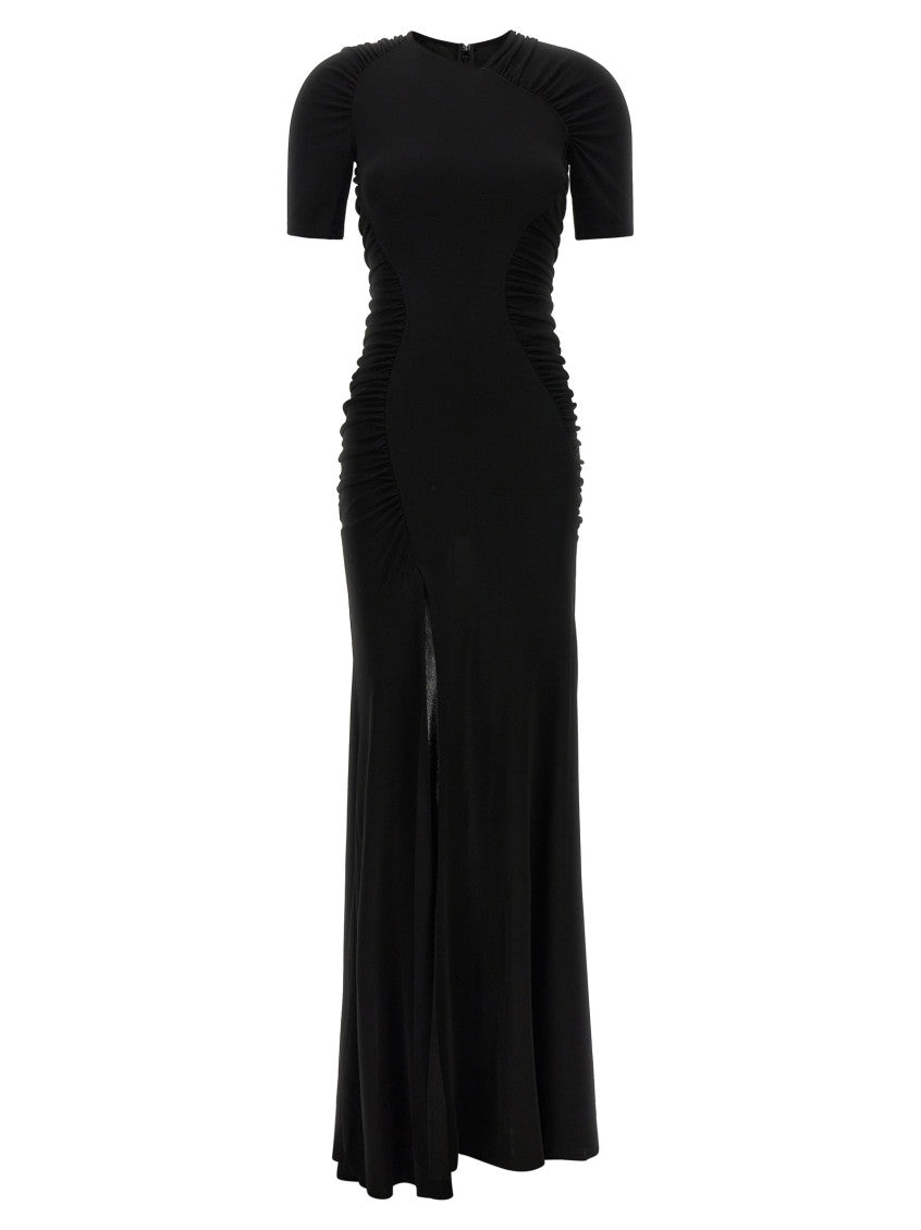 Black Crew Neck Maxi Dress 1