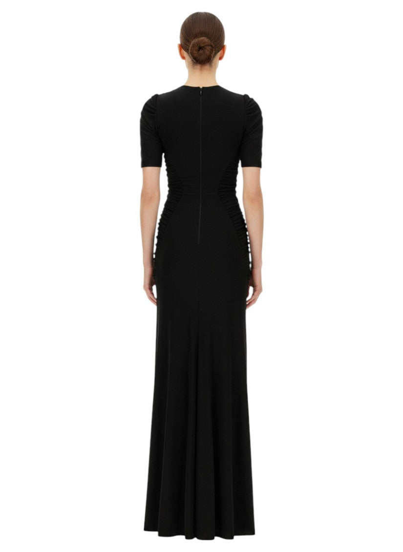 Black Crew Neck Maxi Dress 4