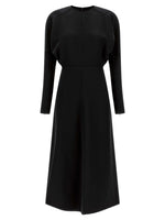 Black Crew Neck Midi Dress 1
