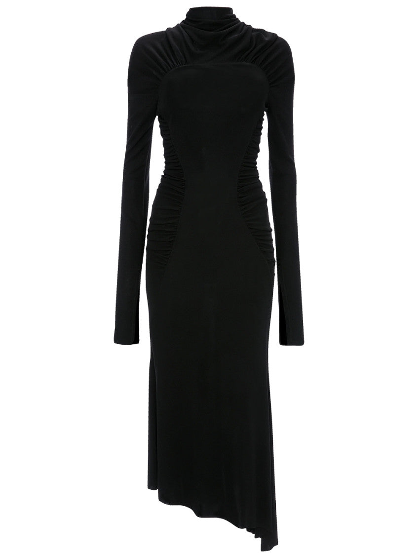 Black Turtle Neck Midi Dress 1