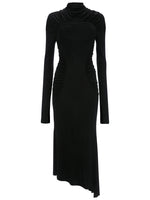 Black Turtle Neck Midi Dress 1