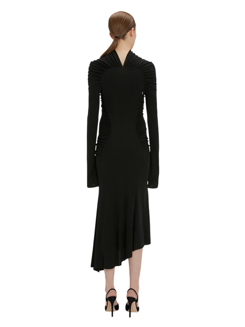 Black Turtle Neck Midi Dress 3
