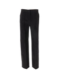 Black Slim Flat Front Pants 1