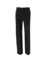 Black Slim Flat Front Pants 1