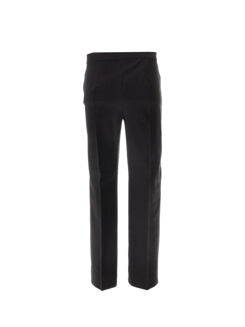 Black Slim Flat Front Pants 2