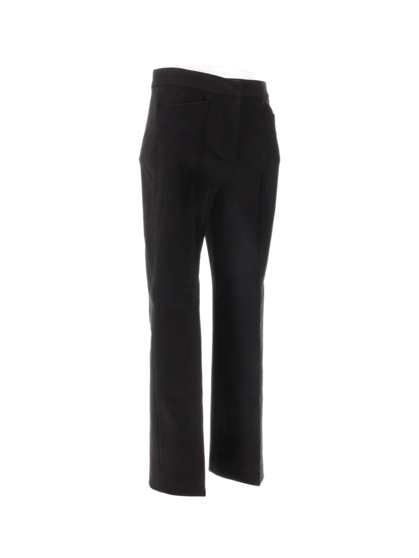 Black Slim Flat Front Pants 3