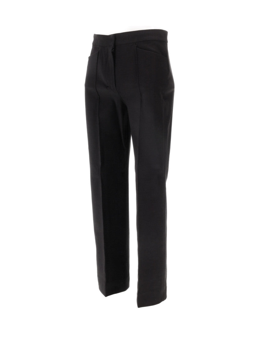 Black Slim Flat Front Pants 4