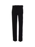 Black Slim Flat Front Pants 1