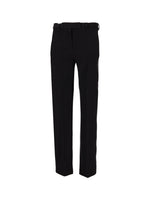 Black Slim Flat Front Pants 1