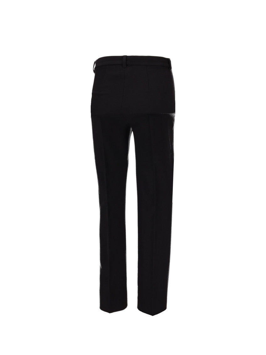 Black Slim Flat Front Pants 2