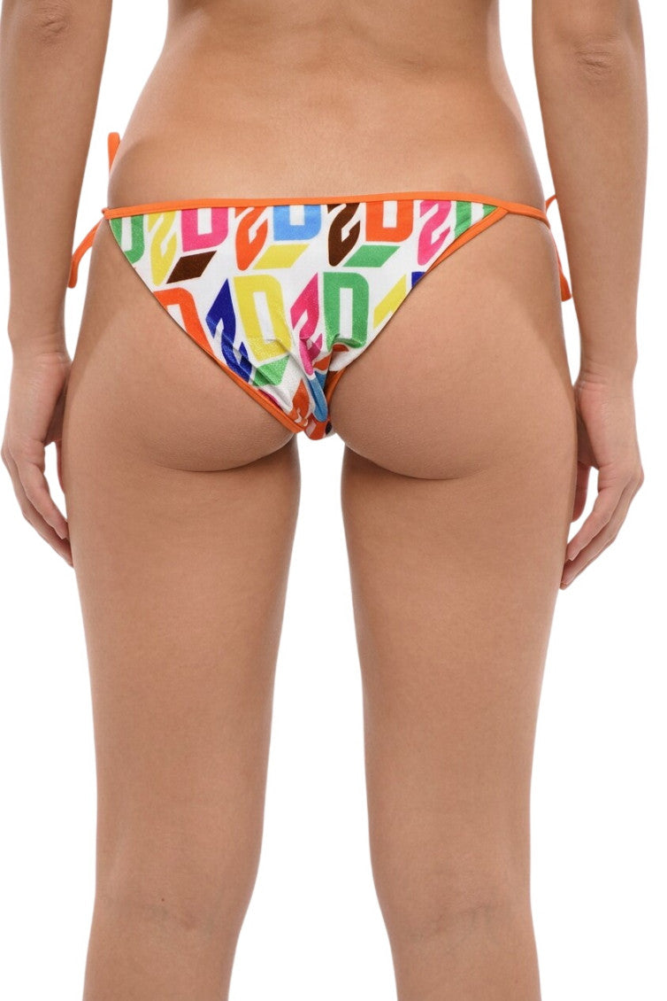 Multicolor Graphic Bikini Bottom Swimwear 2